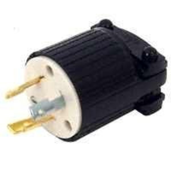 Eaton Eaton Cooper Wiring L520P Locking Electrical Plug, 125 V, 20 A, Thermoplastic L520P